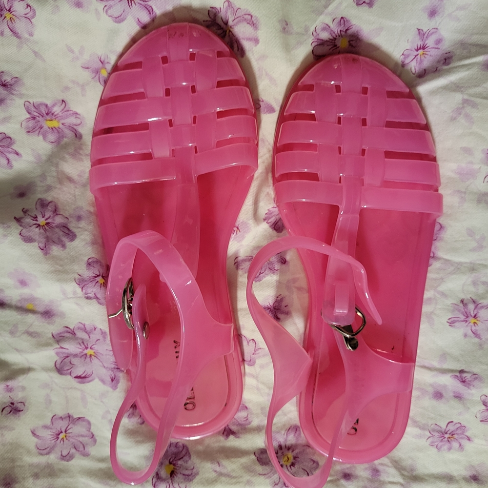 3/20$*Old Navy Pink Jelly Sandals for Kids Size 1